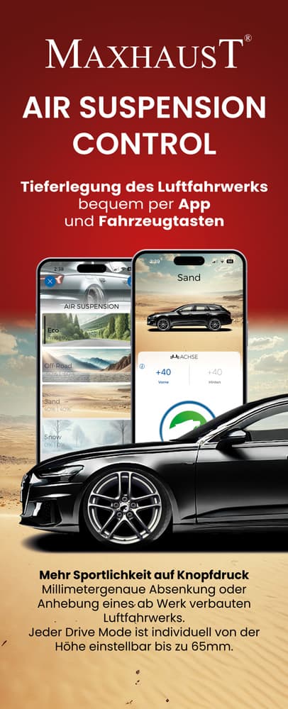 Roll-up-Banner Air Suspension Control, 200 x 85 cm