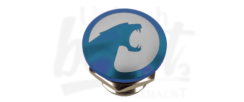 Maxhaust Button blau