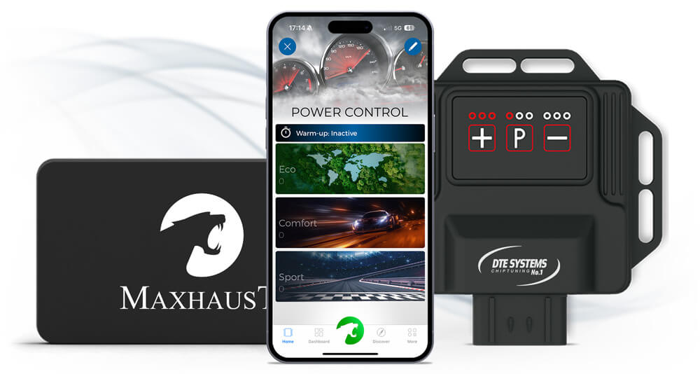 Модул DTE PowerControl с приложението Maxhaust