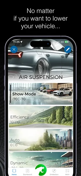Ако искаш да занижиш автомобила си: профилите на Air Suspension в приложението